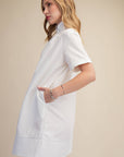 Daylight Bloom Mini Dress-White