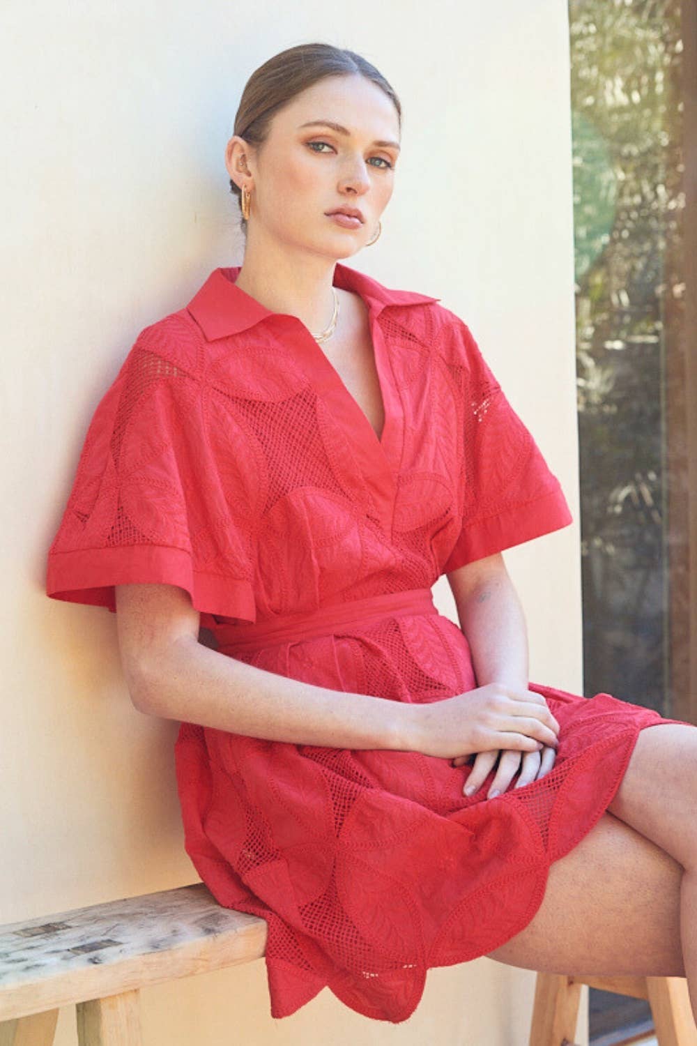 Bloom Lace Mini Dress