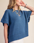 Woodland Charm Sweater-Blue