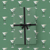 Tini Holiday Martini & Bow Wrapping Paper