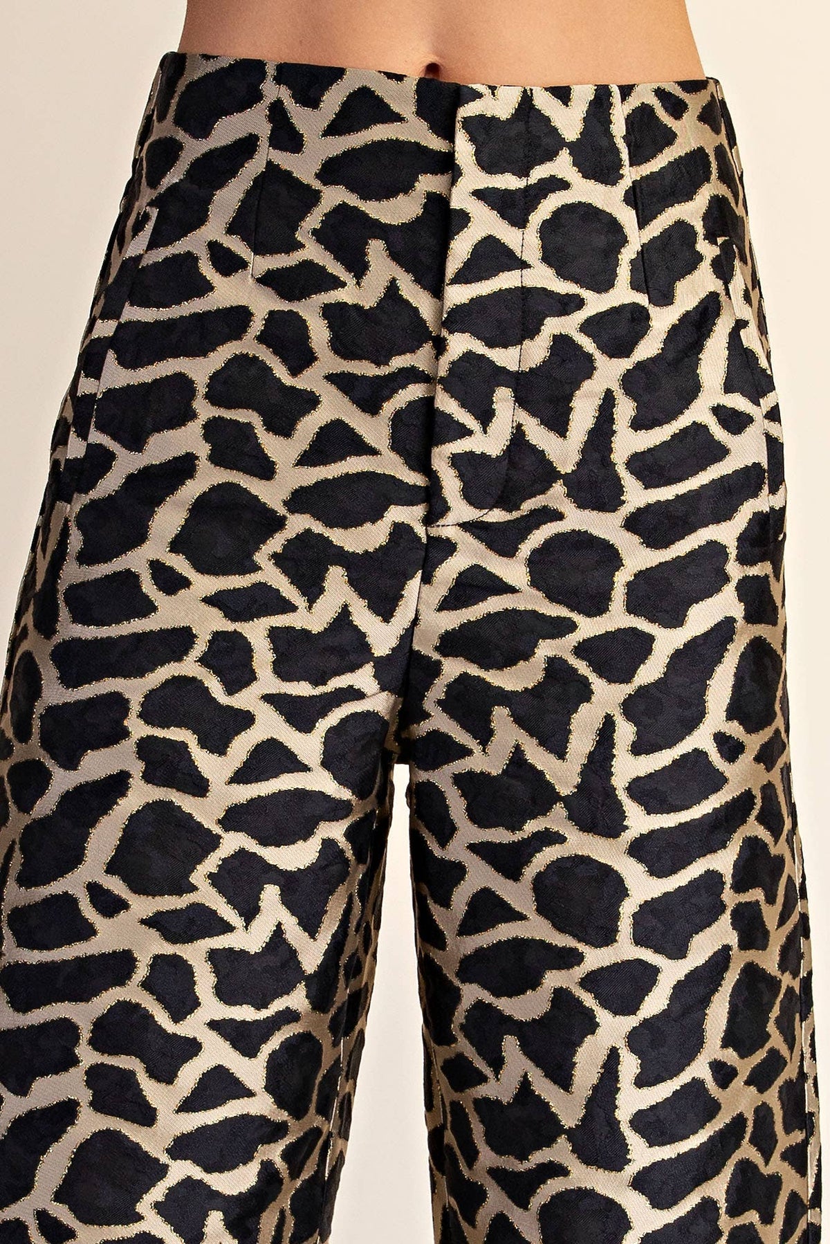 Giuliana Jacquard High Waist Pants