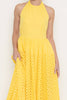 Warm Sunshine Eyelet Maxi Dress