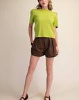 Sunday Autumn Knit Top-Olive
