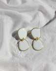 Liora Statement Earrings-White