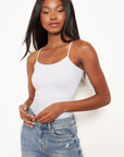 Ribbed Camisole-White