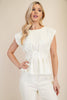 First Class Act Top-White