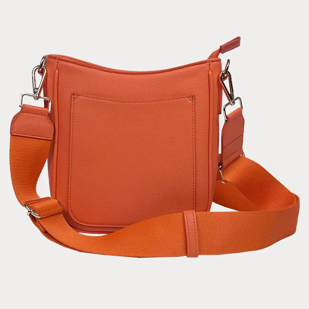 Mini Messenger with Strap-Orange