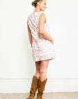 Western Flair Embroidered Shift Dress