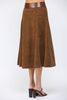 PREORDER: Fashion Walk Faux Suede Midi Skirt