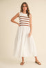Feeling Social Midi Dress- Brown