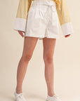 Ahoy Rope Belt Short-White