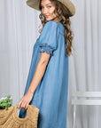 Denim Roots Mini Dress