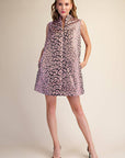 Huntress Jacquard Mini Dress-Pink