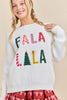 Holiday Falala Embroidered Sweater