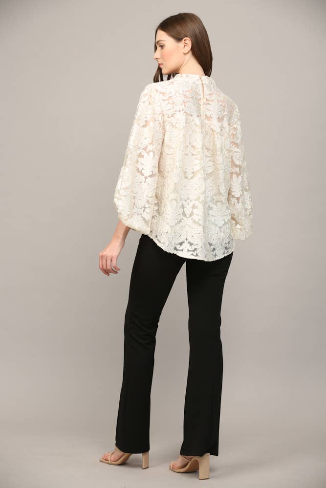 Rich Velvet Floral Top