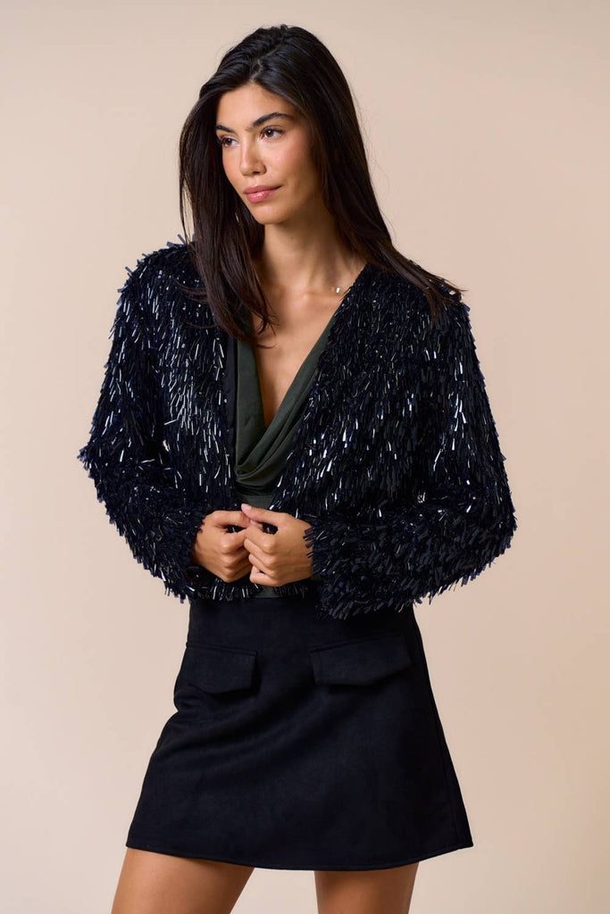 Fancy Flutter Sequin Jacket
