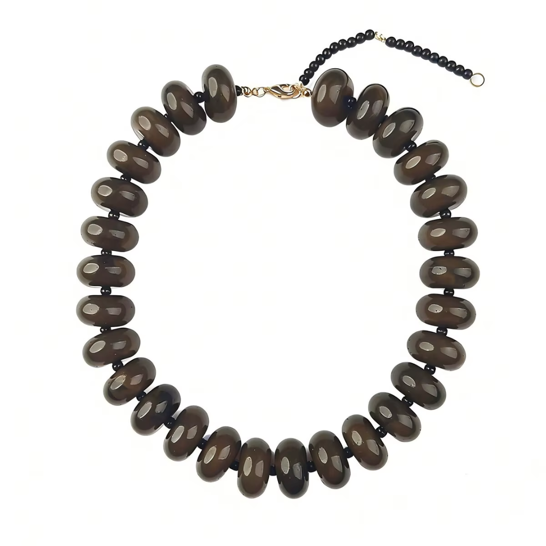 Bentley Necklace-Chocolate Brown