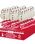 Snowman Marshmallow Lollipop w/ Chocolate Dip