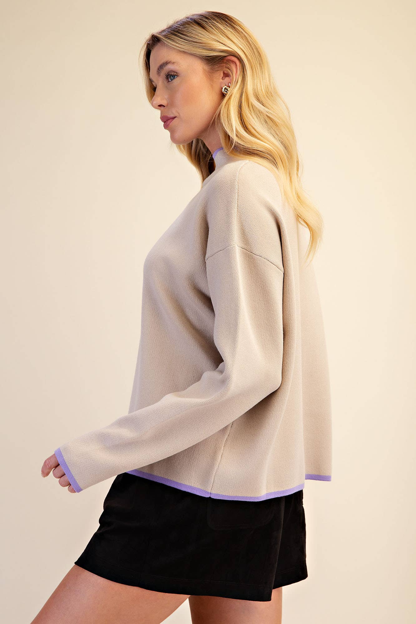Falling Leaves Sweater-Beige