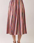 Vivid Hues Midi Skirt