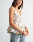 Lovely in Florals Peplum Top