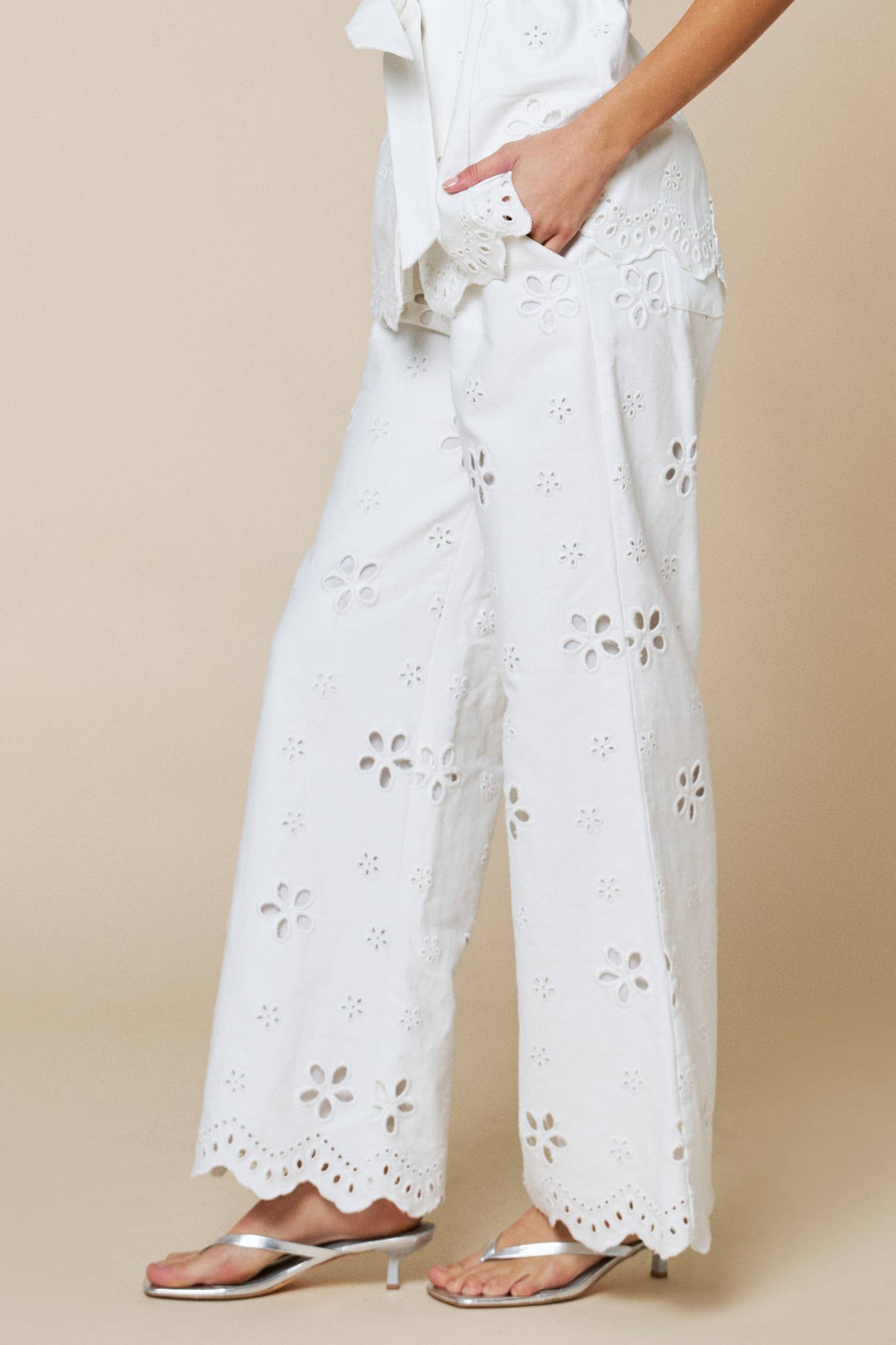 Soft Musk Embroidered Pants