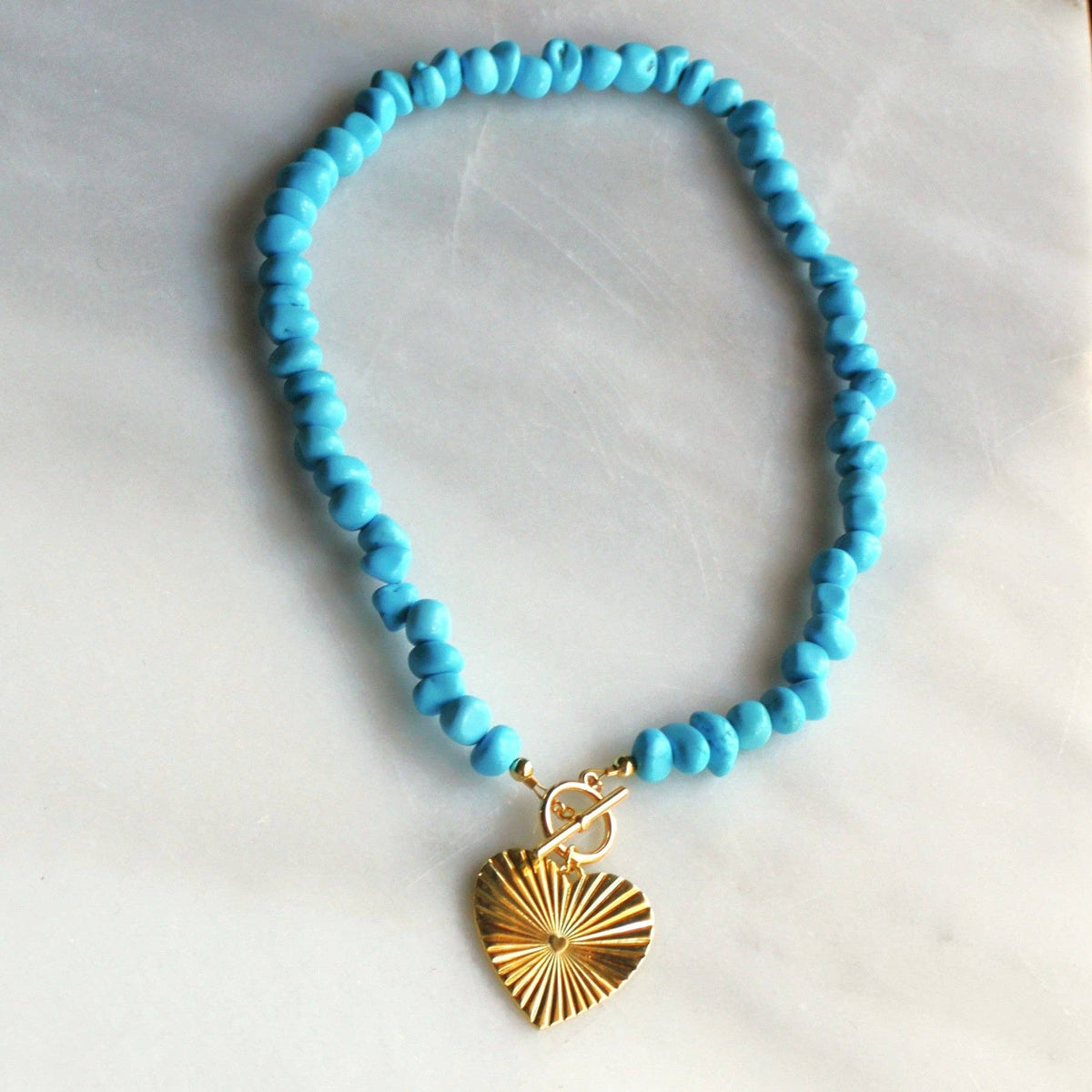 Turquoise Magnesite Charm Necklace