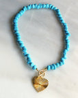 Turquoise Magnesite Charm Necklace