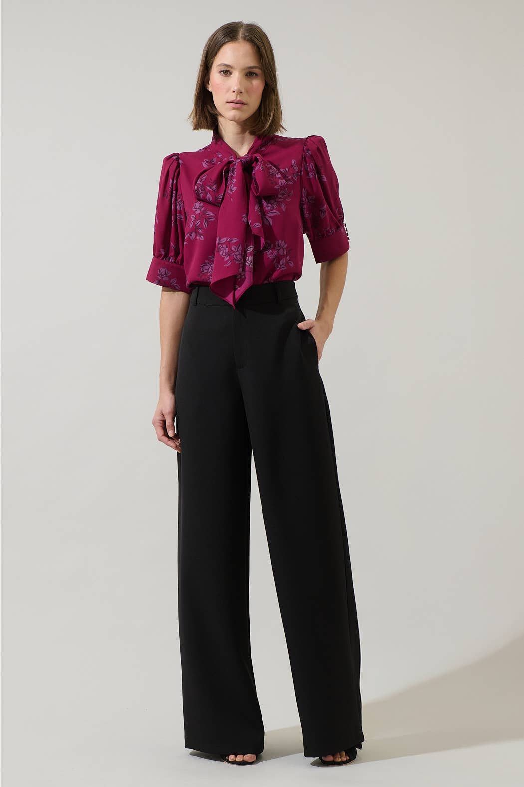 Maribel Floral Tie Top