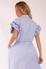 Strolling Through Maine Midi Dress-Blue