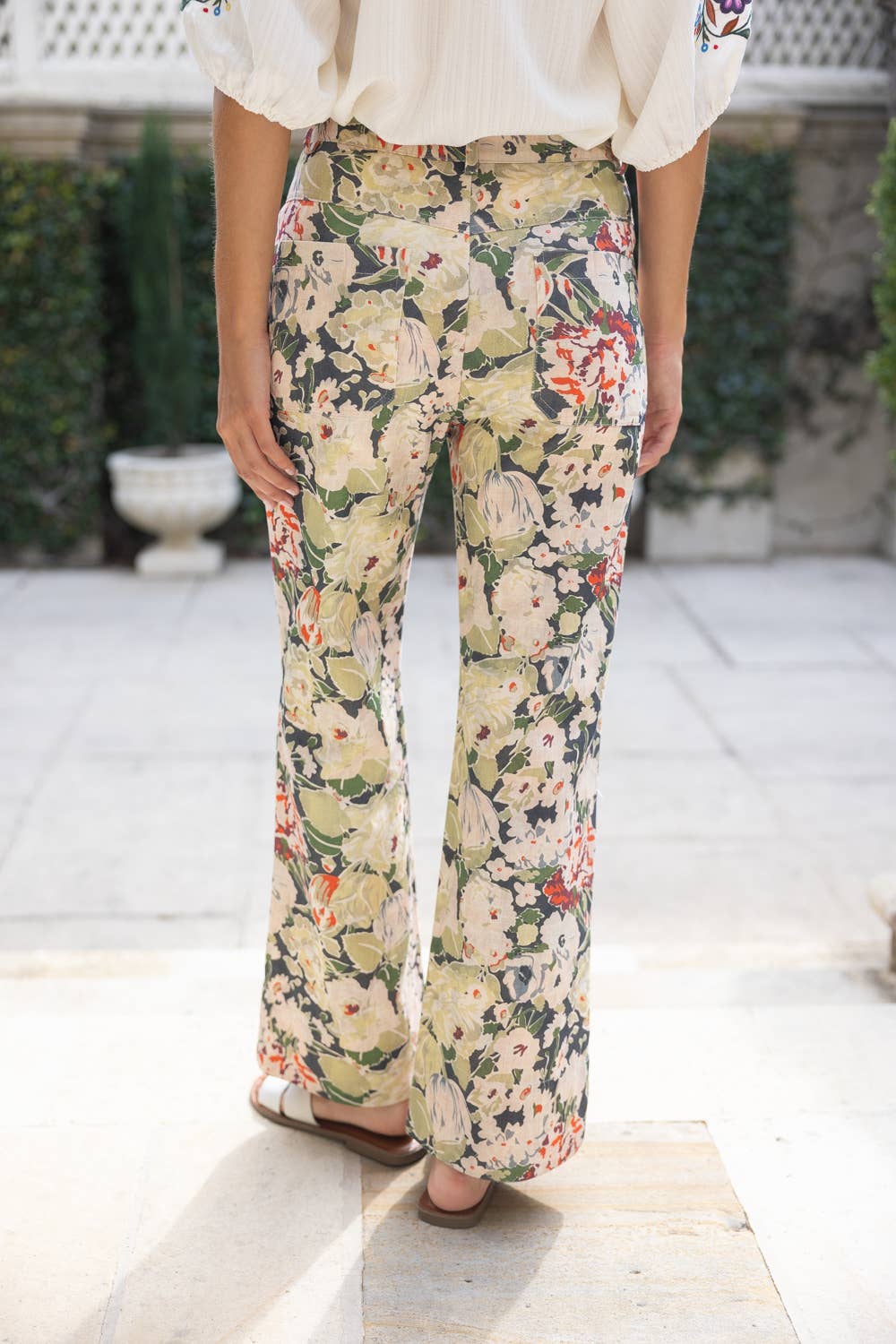 Floral Tale Wide Leg Pants