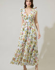 Pany Floral Ruffle Maxi Dress