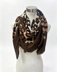 Leopard Affair Scarf-Cafe