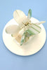 Flower Stripe Claw Clip- Mint