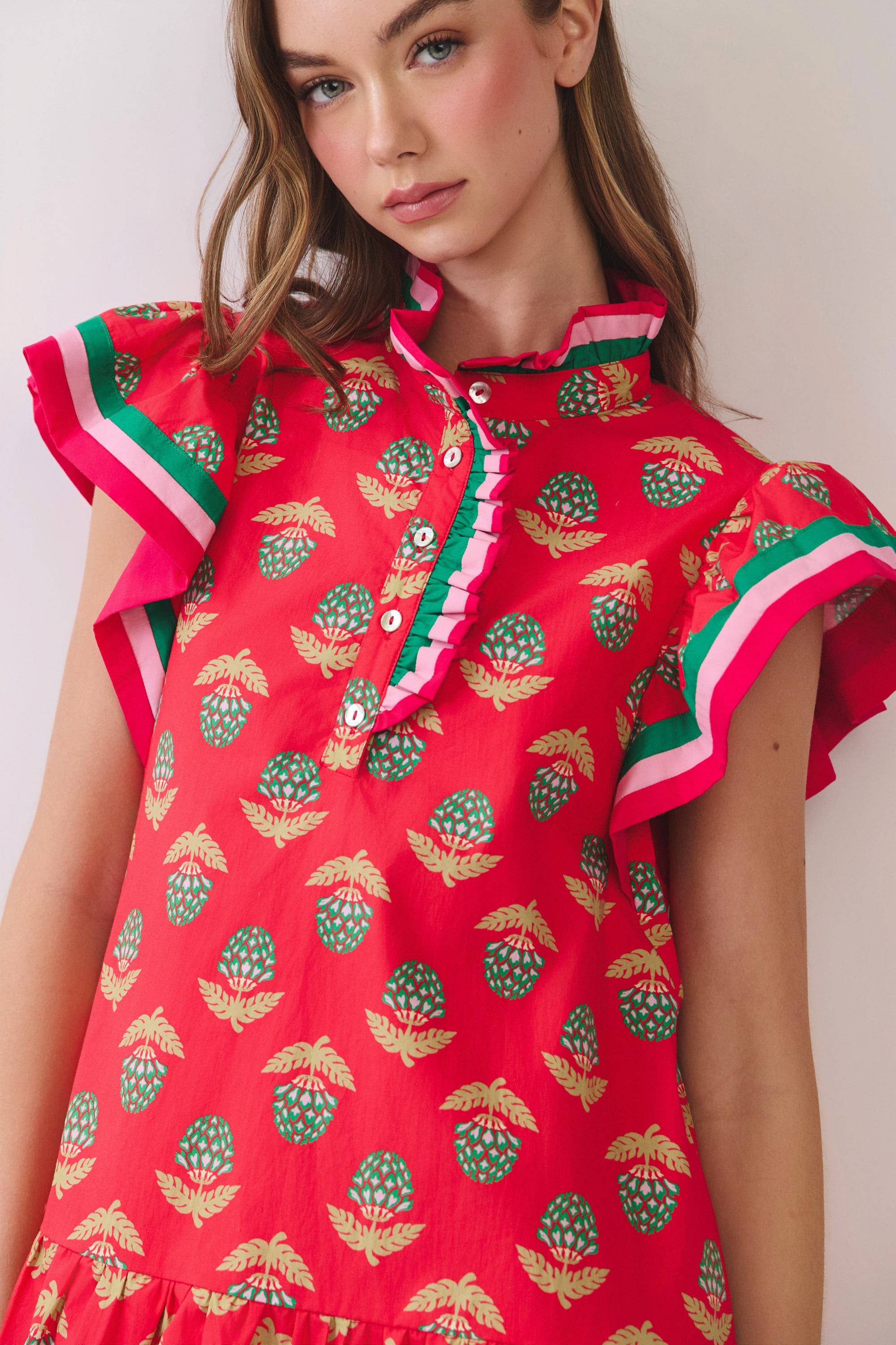 Floral Medallion Mini Dress