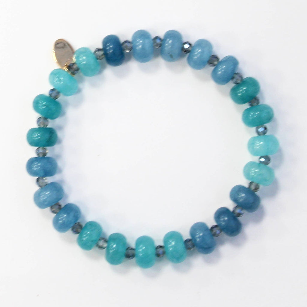 Beaded Layering Bracelet-Blue