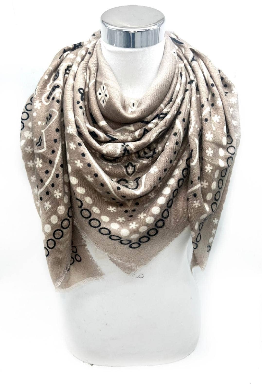 PREORDER: Darling Bandana Scarf-Taupe