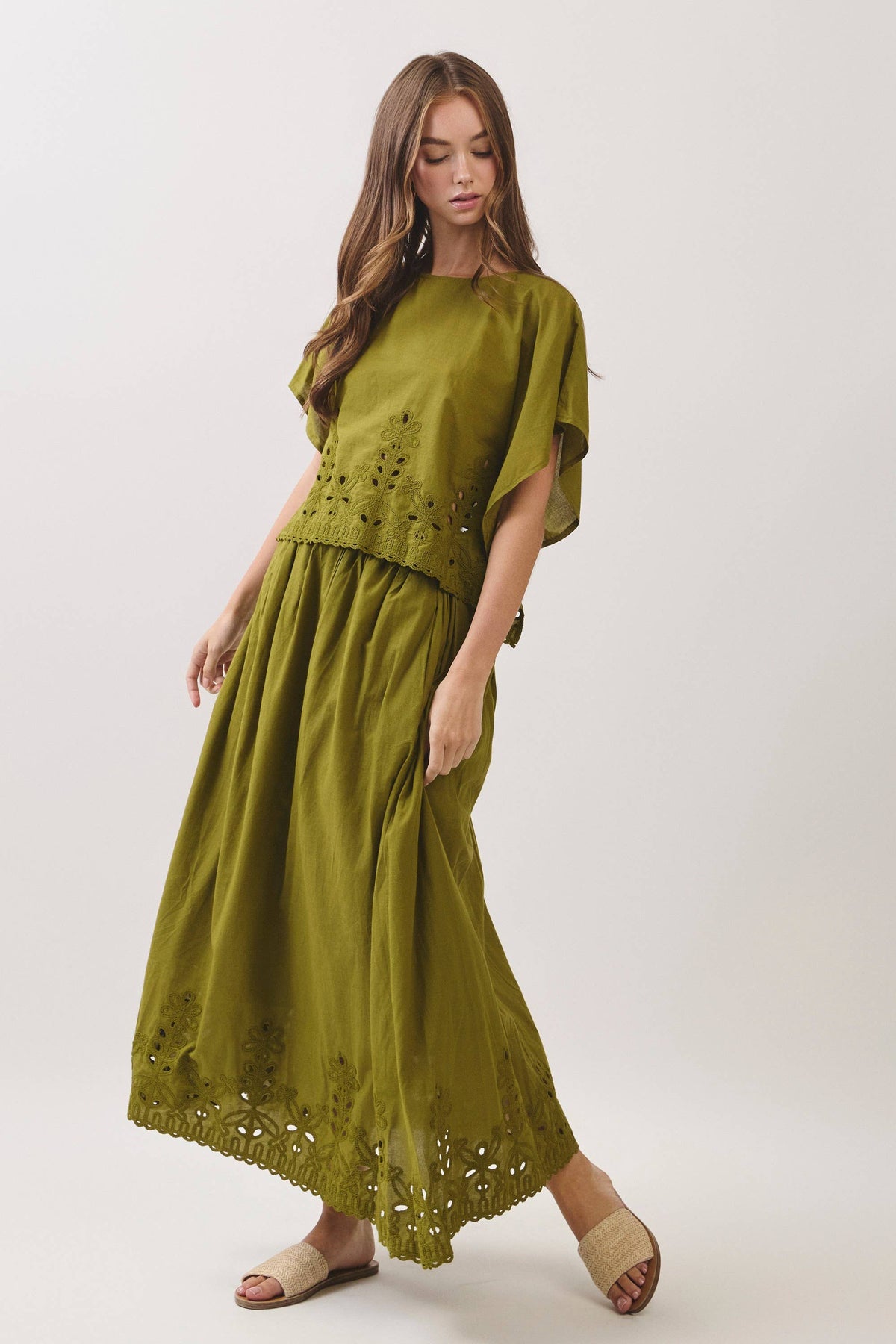 Georgina Eyelet Embroidered Top