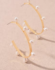 Pretty in Pearls Hoop Earrings