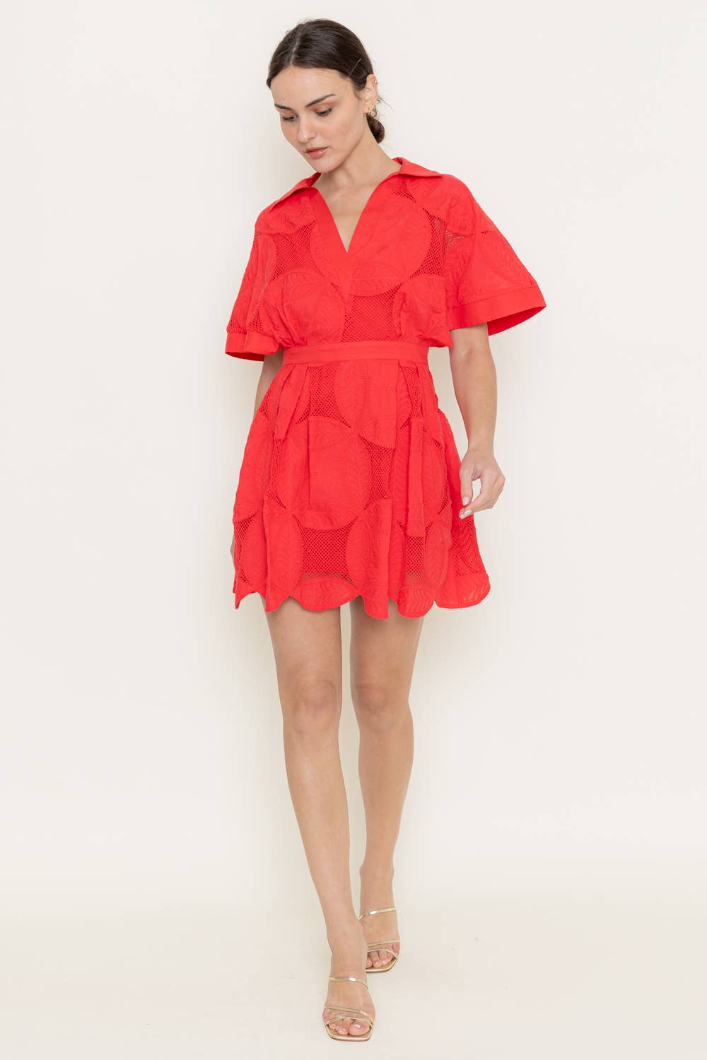 Bloom Lace Mini Dress