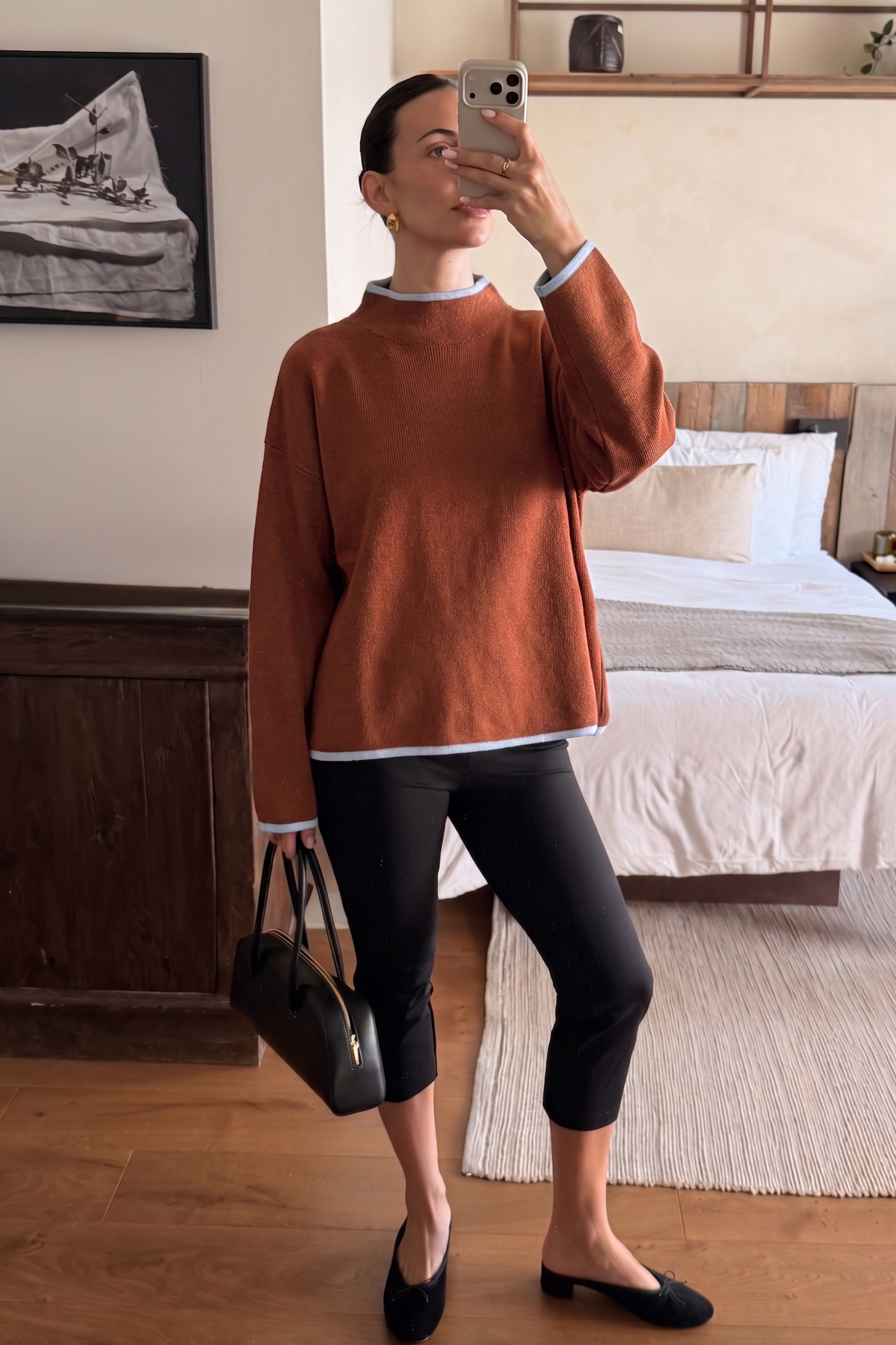Falling Leaves Sweater-Camel