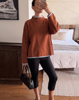 Falling Leaves Sweater-Camel