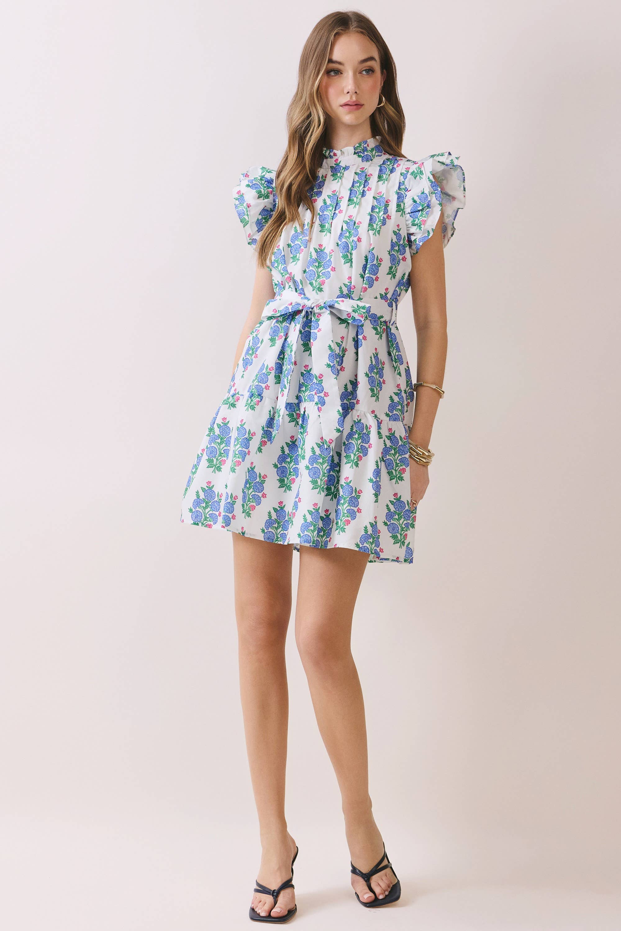 Tuscany Charm Floral Mini Dress