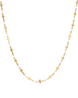 Riley Mini Cross Necklace-Gold