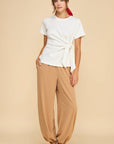 Easy On Me Knot Top-Off White