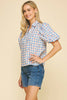 Cherry Check Top