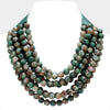 Chunky Beaded Necklace-Jasper