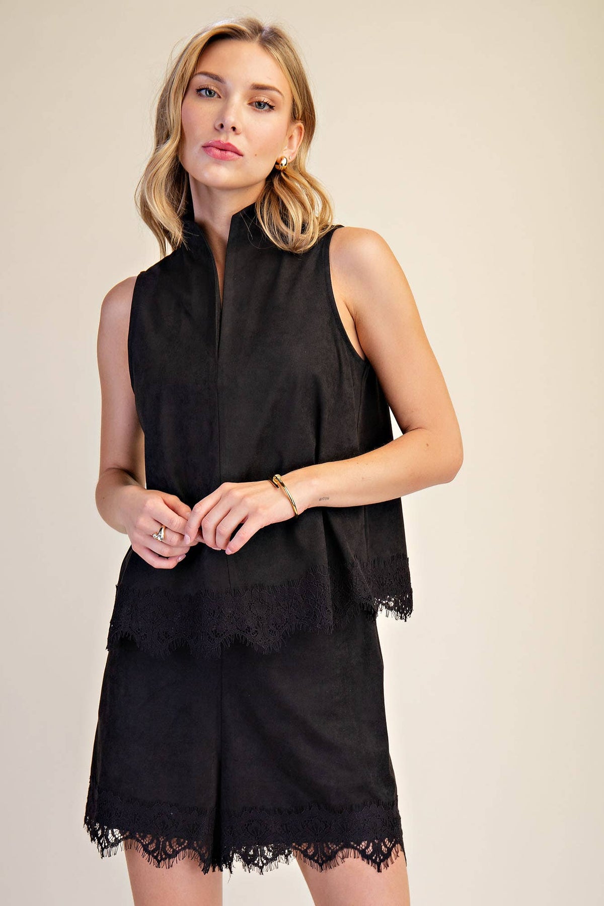 Monte Carlo Lace Trim Top