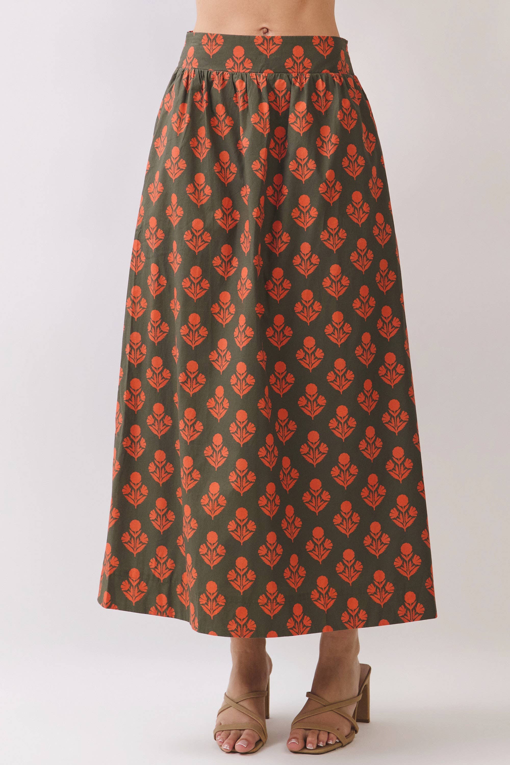 Oak Blossom Midi Skirt