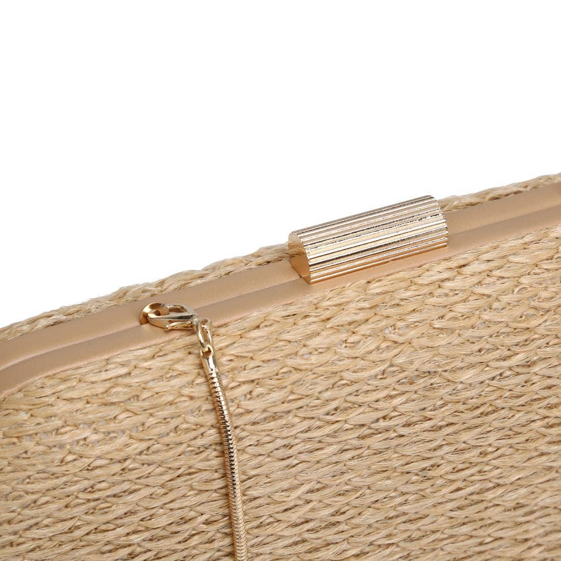Quinn Evening Bag-Natural